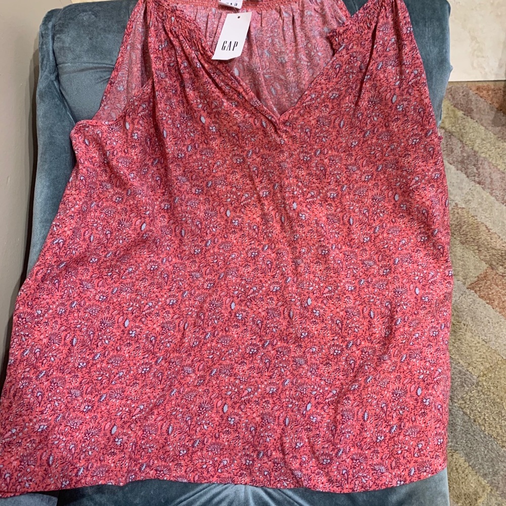 Gap Paisley Print Spaghetti Strap Top